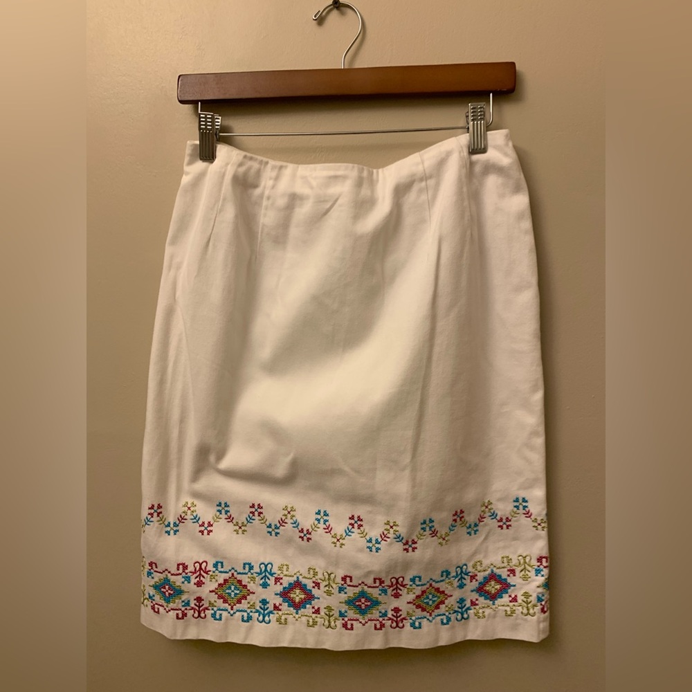 White cotton skirt